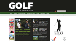Desktop Screenshot of golfrevue.sk